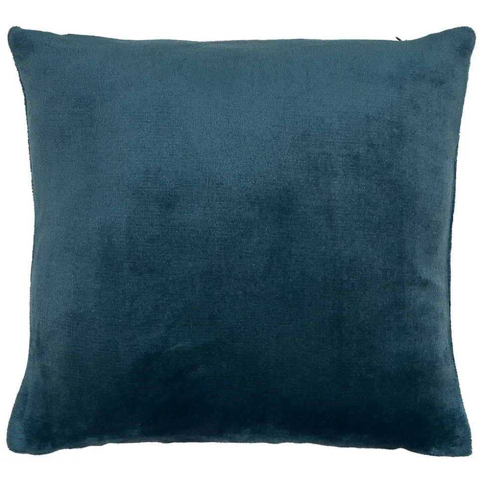 Coussin Ollis bleu egéen 38x38cm - Atmosphera
