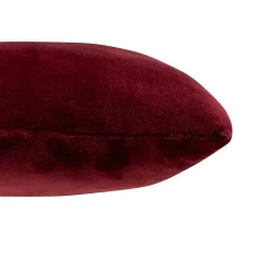 Coussin Ollis rouge grenat 38x38cm - Atmosphera