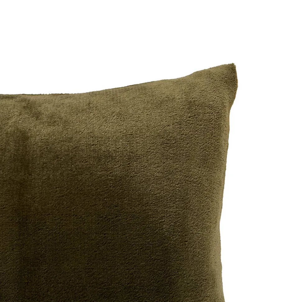 Coussin Ollis vert Kaki 38x38cm - Atmosphera