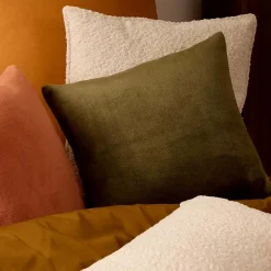 Coussin Ollis vert Kaki 38x38cm - Atmosphera