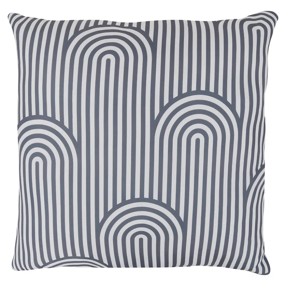 Coussin Opp imprimé géométrique gris foncé L.40 x l.40cm