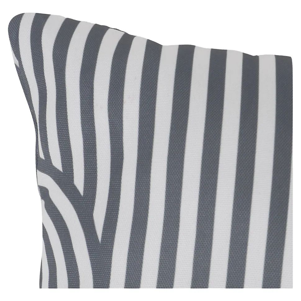 Coussin Opp imprimé géométrique gris foncé L.40 x l.40cm