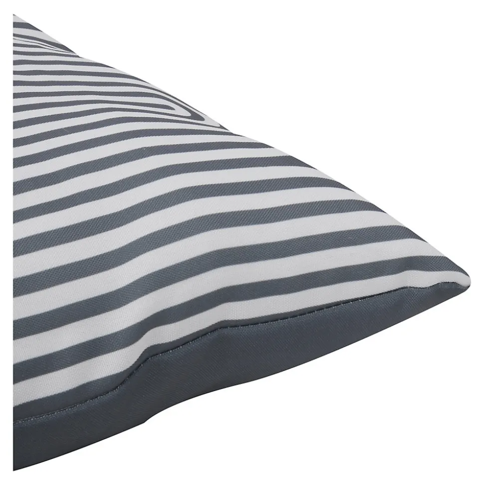 Coussin Opp imprimé géométrique gris foncé L.40 x l.40cm
