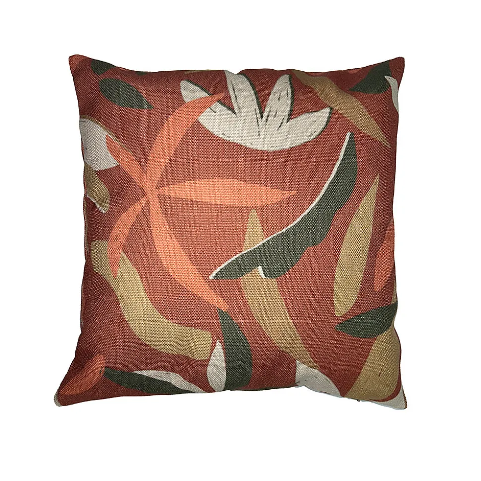 Coussin Ornami L.40 x l.40 cm terracotta multicouleurs