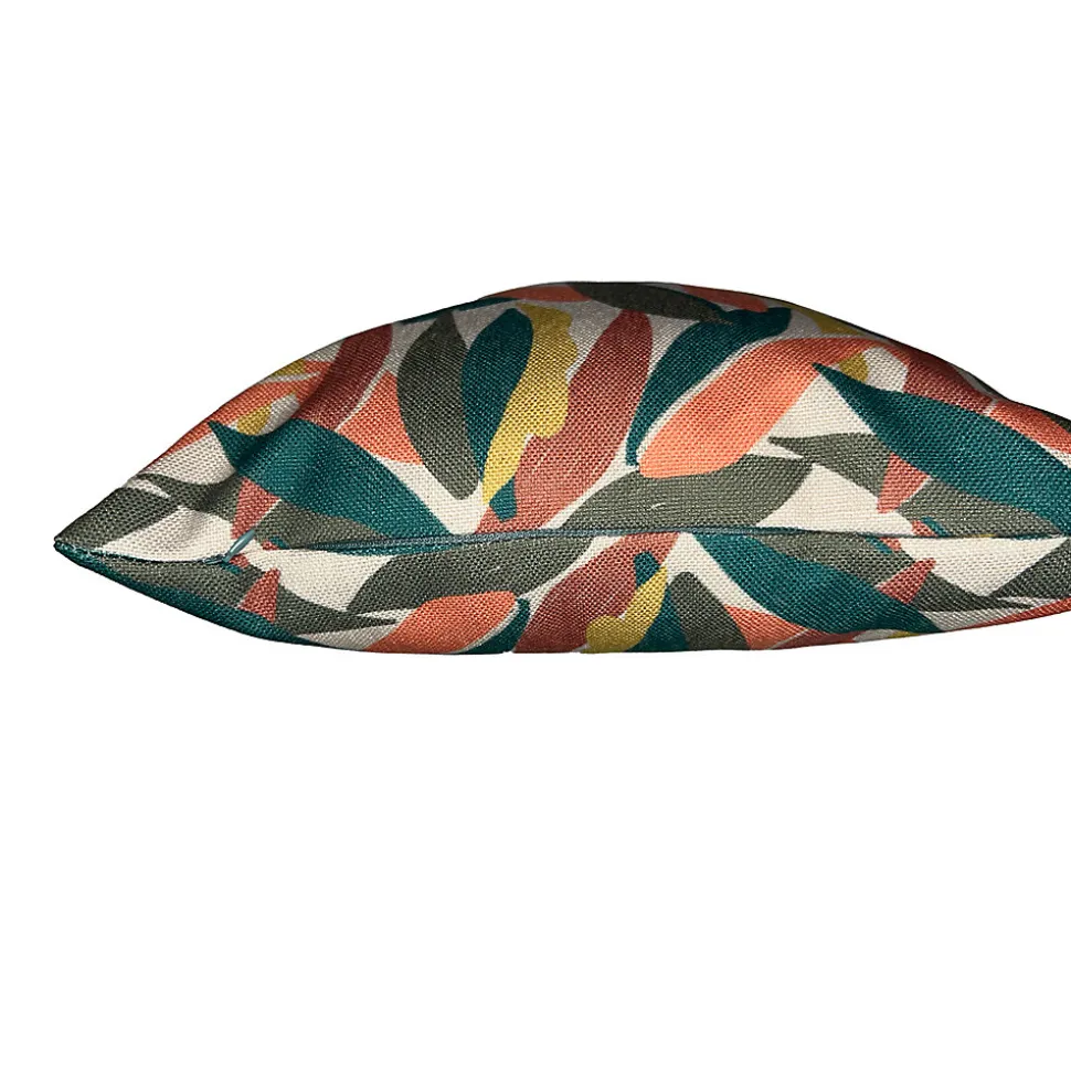 Coussin Ornami L.40 x l.40 cm vert feuilles