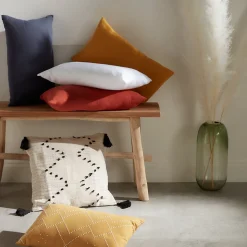 Coussin Osiris L.50 x l.30 cm blanc GoodHome