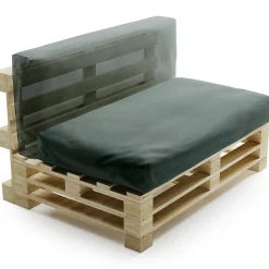 Coussin Palette Déhoussable Imperméable BANANAIR 120 x 60 cm Gris foncé