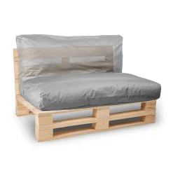 Coussin Palette Déhoussable Imperméable BANANAIR 120 x 60 cm Gris foncé