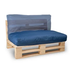 Coussin Palette Déhoussable Imperméable BANANAIR 120 x 60 cm Bleu