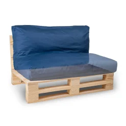 Coussin Palette Déhoussable Imperméable BANANAIR 120 x 60 cm Bleu