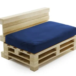 Coussin Palette Déhoussable Imperméable Assise BANANAIR 120 x 80 cm Bleu