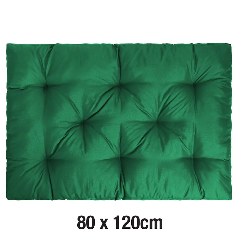 Coussin palette Mykonos vert L.120 x l.80 x ep.10cm