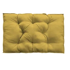 Coussin palette uni jaune ocre L.120 x l.80 x ep.10cm Ornami