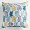 Coussin Passepoil polyester imprime Modele Palpito Blanc 40 x 40 cm