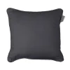 Coussin Passepoil Uni Panama Ardoise 40 x 40 cm