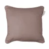 Coussin Passepoil Uni Panama Noisette 60 x 60 cm