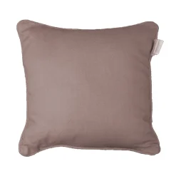 Coussin Passepoil Uni Panama Noisette 60 x 60 cm
