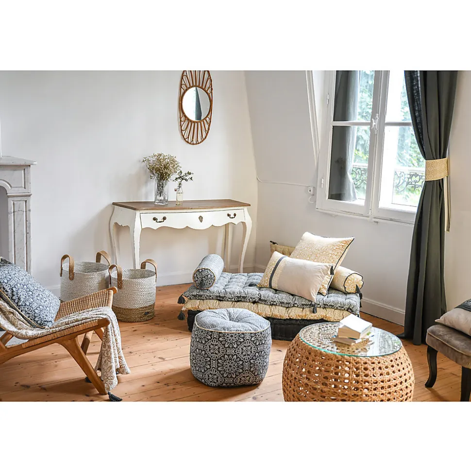 Coussin polochon beige ambroise Ø15 x L.50cm Deco&co