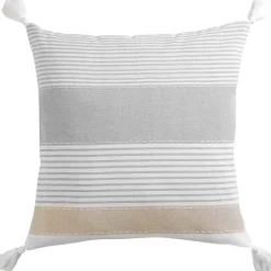 Coussin Pompons dehoussable 60 x 60 cm Iliades