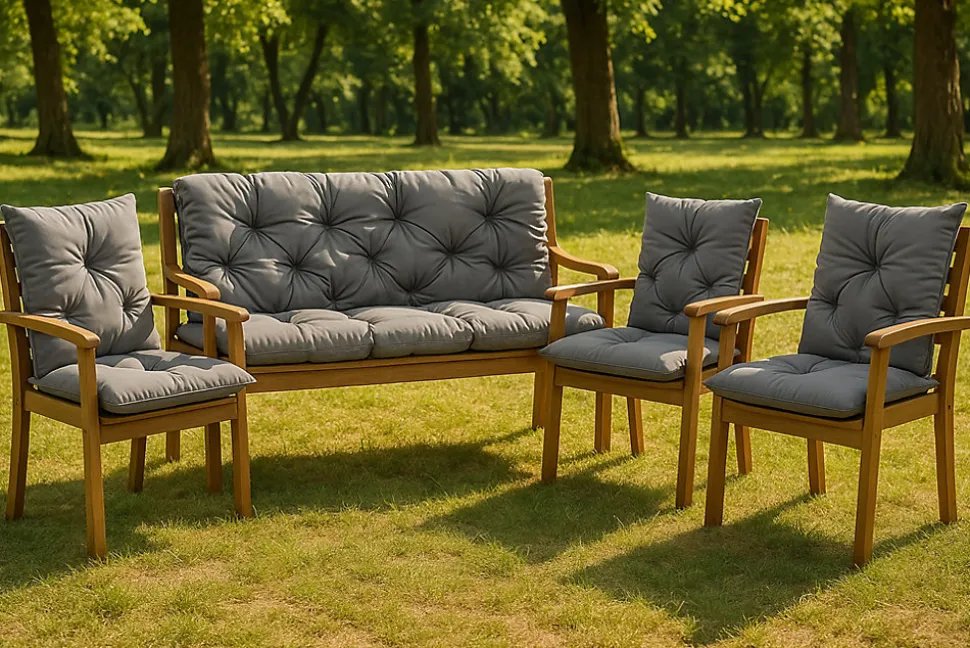 Coussin pour banc de jardin 120x50x40cm, coussin de banc de jardin Gris coussin de banc extérieur, coussin de balançoire