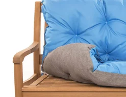Coussin pour banc de jardin 150x50x50cm coussin de banc de jardin Bleu coussin de balançoire coussin de banc extérieur