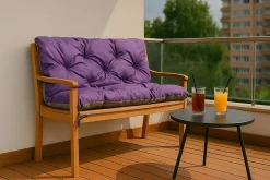 Coussin pour banc de jardin 150x60x50cm coussin de banc de jardin Violet coussin de balançoire coussin de banc extérieur