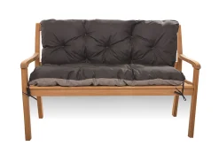 Coussin pour banc de jardin 100x50x50cm, coussin de banc de jardin Noir, coussin de balançoire extérieur, coussin de jardin