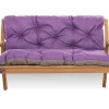 Coussin pour banc de jardin 120x60x60cm, coussin de banc de jardin Violet coussin de balançoire coussin de banc extérieur