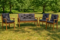 Coussin pour banc de jardin 100x50x40cm, coussin de banc de jardin Anthracite coussin de balançoire extérieur, coussin de jardin