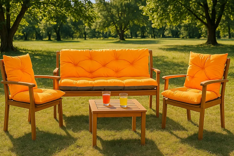 Coussin pour banc de jardin 160x60x50cm coussin de banc de jardin 3 places Orange coussin de balançoire coussin de banc extérieur