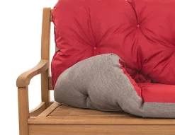Coussin pour banc de jardin 170x50x50cm coussin de banc de jardin 3 places Rouge coussin de balançoire coussin de banc extérieur