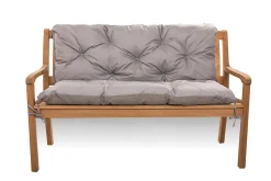 Coussin pour banc de jardin 120x60x60cm, coussin de banc de jardin Gris coussin de balançoire coussin de banc extérieur