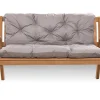 Coussin pour banc de jardin 140x60x50cm coussin de banc de jardin Gris coussin de balançoire coussin de banc extérieur