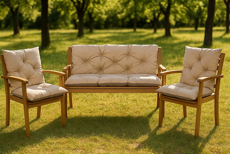 Coussin pour banc de jardin 170x60x50cm coussin de banc de jardin 3 places Beige coussin de balançoire coussin de banc extérieur
