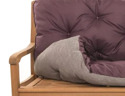 Coussin pour banc de jardin 150x60x50cm coussin de banc de jardin Marron coussin de balançoire coussin de banc extérieur