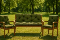 Coussin pour banc de jardin 170x60x50cm coussin de banc de jardin 3 places Vert coussin de balançoire coussin de banc extérieur