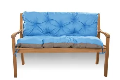 Coussin pour banc de jardin 140x50x50cm coussin de banc de jardin Bleu coussin de balançoire coussin de banc extérieur