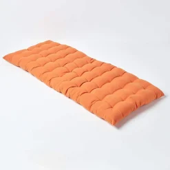 Coussin pour banc de jardin 2 places, terracotta - HOMESCAPES