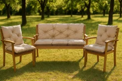 Coussin pour banc de jardin 140x50x50cm coussin de banc de jardin Beige coussin de balançoire coussin de banc extérieur