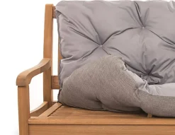 Coussin pour banc de jardin 100x50x40cm, coussin de banc de jardin Gris, coussin de balançoire extérieur, coussin de jardin