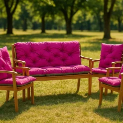Coussin pour banc de jardin 100x50x40cm, coussin de banc de jardin Rosa, coussin de balançoire extérieur, coussin de jardin