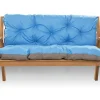 Coussin pour banc de jardin 160x50x50cm coussin de banc de jardin 3 places Bleu coussin de balançoire coussin de banc extérieur