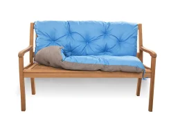 Coussin pour banc de jardin 160x50x50cm coussin de banc de jardin 3 places Bleu coussin de balançoire coussin de banc extérieur