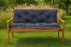 Coussin pour banc de jardin 160x50x50cm coussin de banc de jardin 3 places Bleu coussin de balançoire coussin de banc extérieur