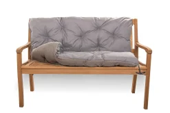 Coussin pour banc de jardin 160x50x40cm coussin de banc de jardin Gris coussin de balançoire coussin de banc extérieur