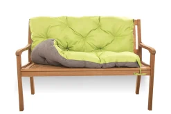 Coussin pour banc de jardin 120x50x50cm, coussin de banc de jardin Citron vert coussin de banc extérieur, coussin de balançoire
