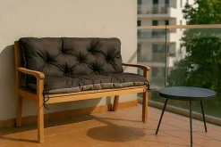 Coussin pour banc de jardin 150x60x50cm coussin de banc de jardin Anthracite coussin de balançoire coussin de banc extérieur