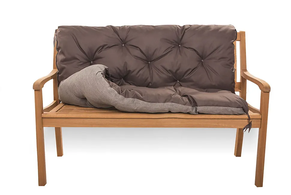 Coussin pour banc de jardin 100x60x50cm, coussin de banc de jardin Marron, coussin de balançoire extérieur, coussin de jardin