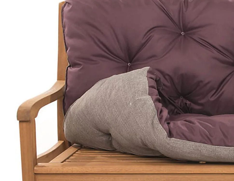 Coussin pour banc de jardin 100x60x50cm, coussin de banc de jardin Marron, coussin de balançoire extérieur, coussin de jardin