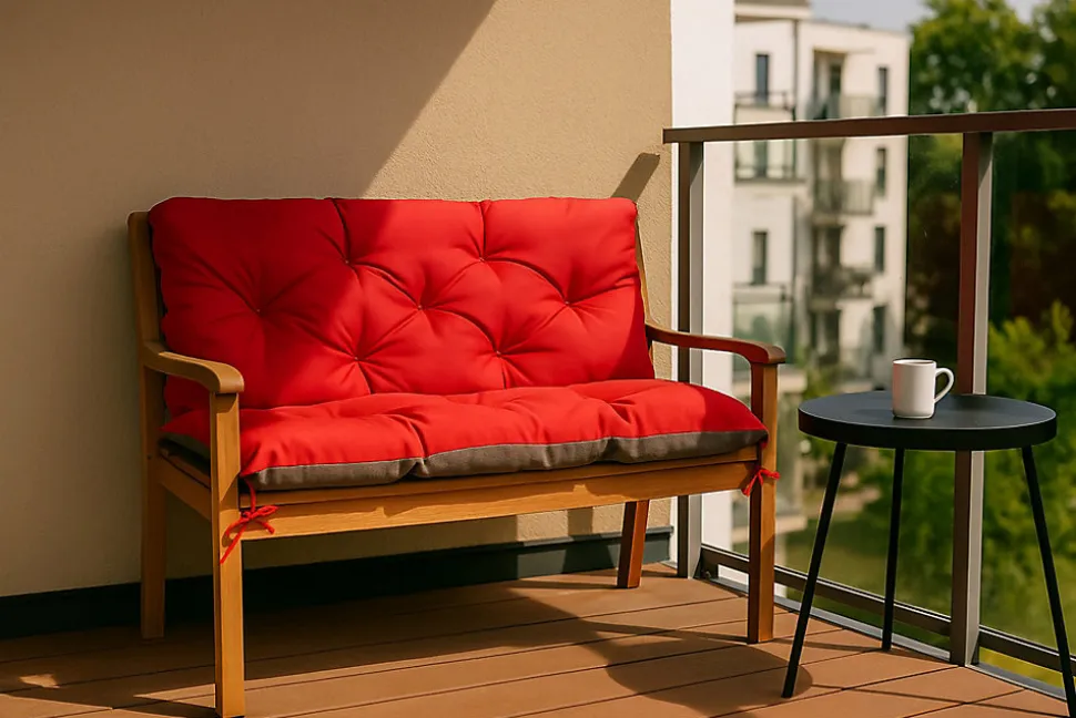 Coussin pour banc de jardin 170x60x50cm coussin de banc de jardin 3 places Rouge coussin de balançoire coussin de banc extérieur
